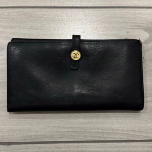 Chanel vintage CC Black Button Bifold Wallet   Authentic. Come with authenticity